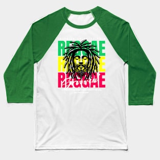 Reggae Rasta Man (colorful dreads, no worry) Baseball T-Shirt